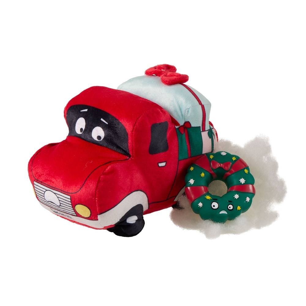 OMG! Surprise Holiday Joyride Pickup Truck 2 in 1 Dog‎ Toy Plush Chew Christmas